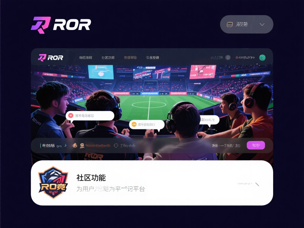 更值得一提的是，ROR电竞竞猜的社区功能为用户提供